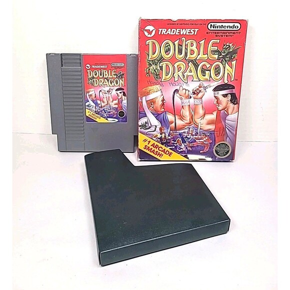 Gaming Relics - Nintendo NES - Double Dragon Double Dragon (Nintendo Entertainment System, 1988) Box & Cartridge